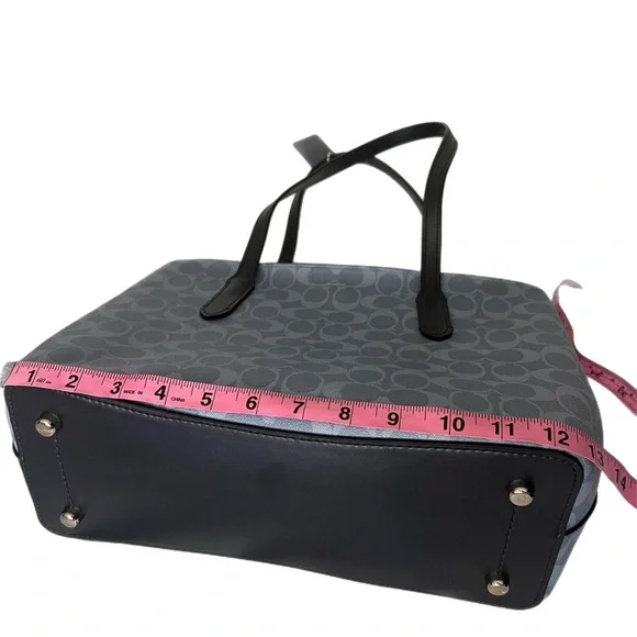 Coach AVENUE CARRYALL IN SIGNATURE CANVAS COACH F48735 Bag Tote Denim Blue - Picture 5 of 13